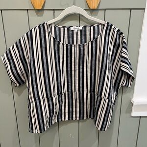 Madewell boxy striped top